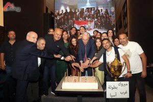 العبسي كرّم سيدات الكرة الطائرة بطلات غرب آسيا